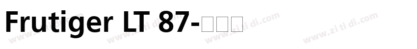 Frutiger LT 87字体转换